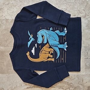 ❗️2 for $10❗️Thermal Dinosaur Shirt. 3T. EUC.